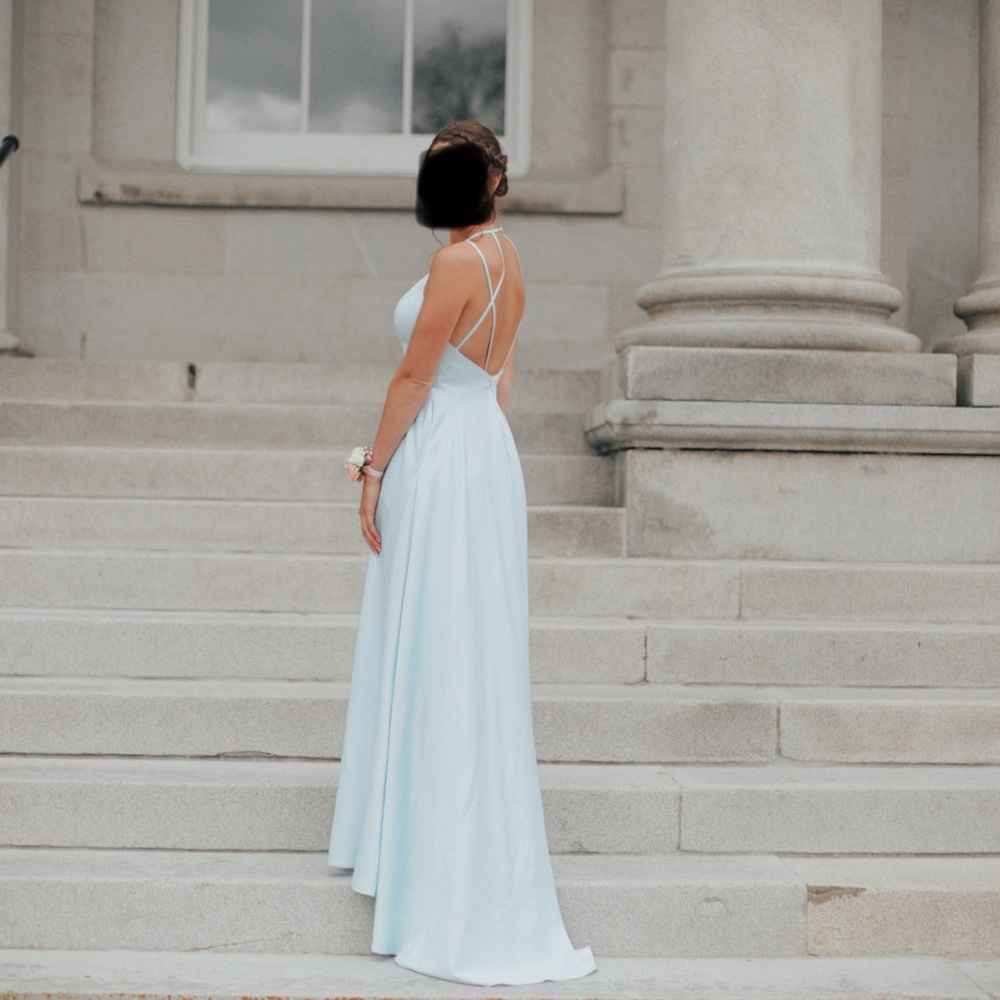 Ice blue prom dress for sale